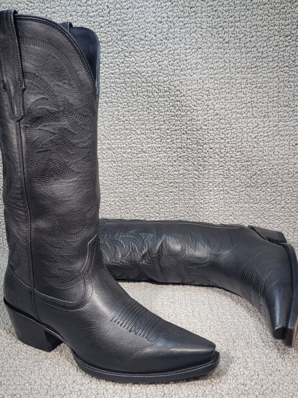 Tecovas The Annie Women's US Size 8B Midnight Cowhide Cowgirl Boots - Picture 9 of 11